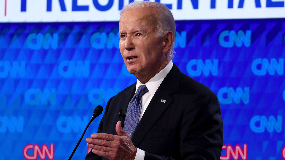 Joe Biden speaks during debate