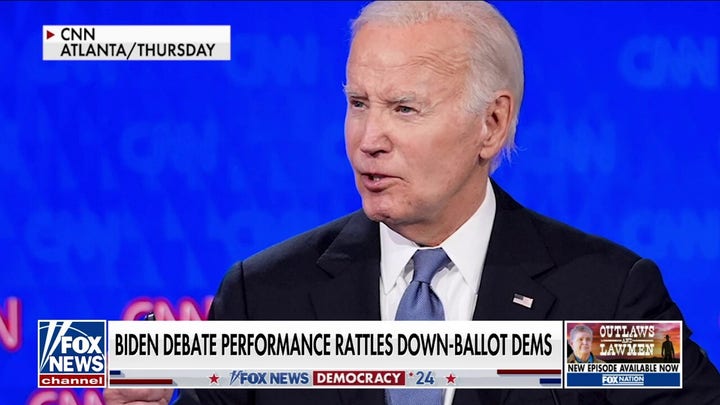 Concerns growing Biden's debate performance will rattle down-ballot Democrats