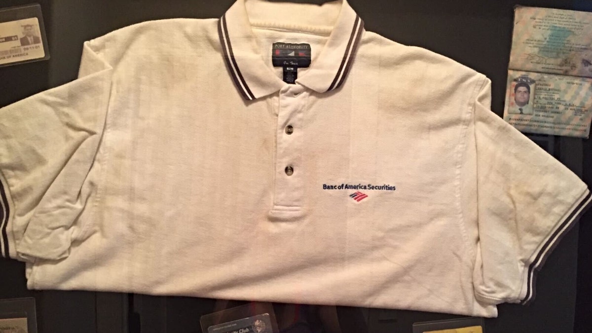 David Paventi's Bank of America shirt he was wearing on 9/11.