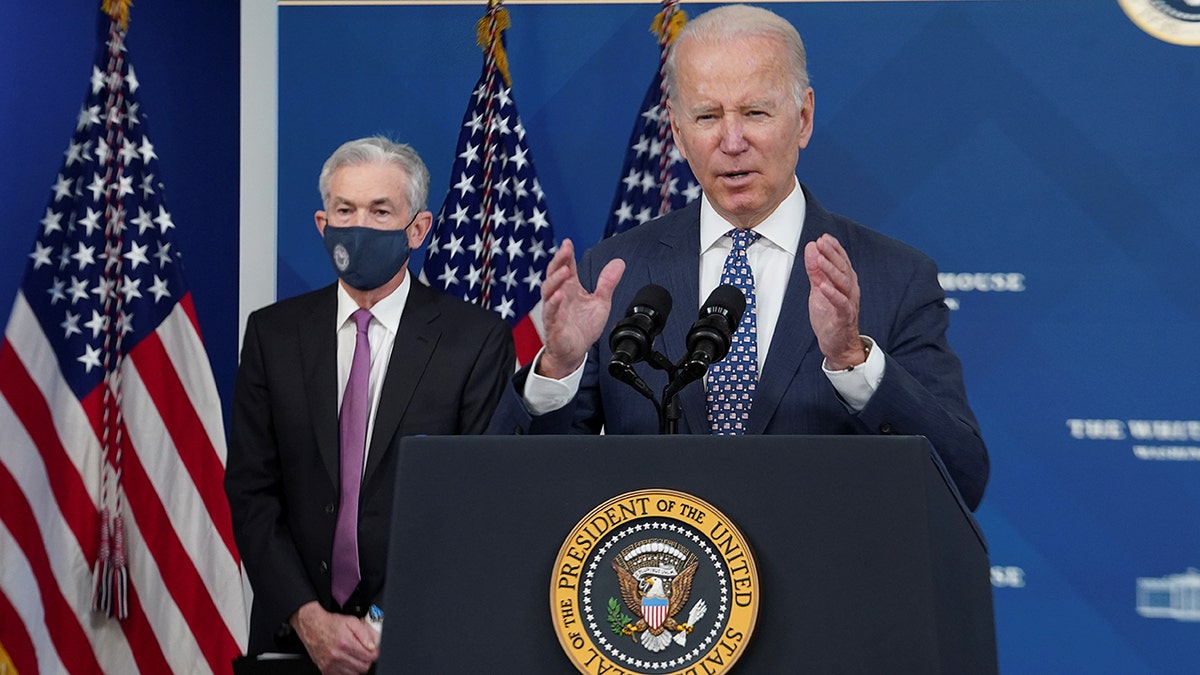 President Biden at podium