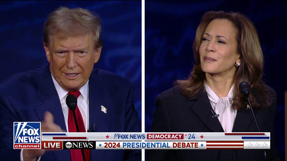 Donald Trump and Kamala Harris