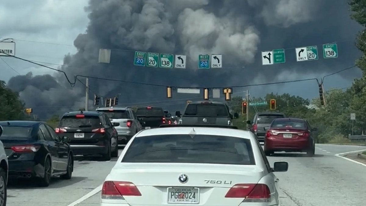 Chemical plant fire in Georgia