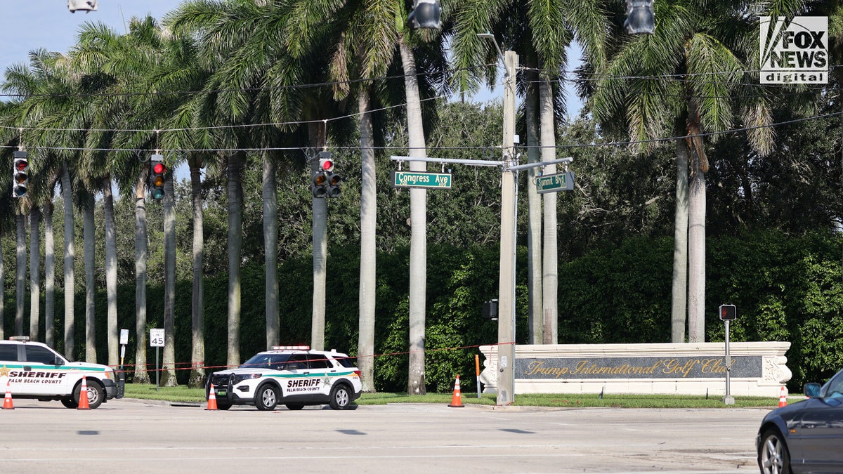 Trump International exterior patrolled by law enforcement