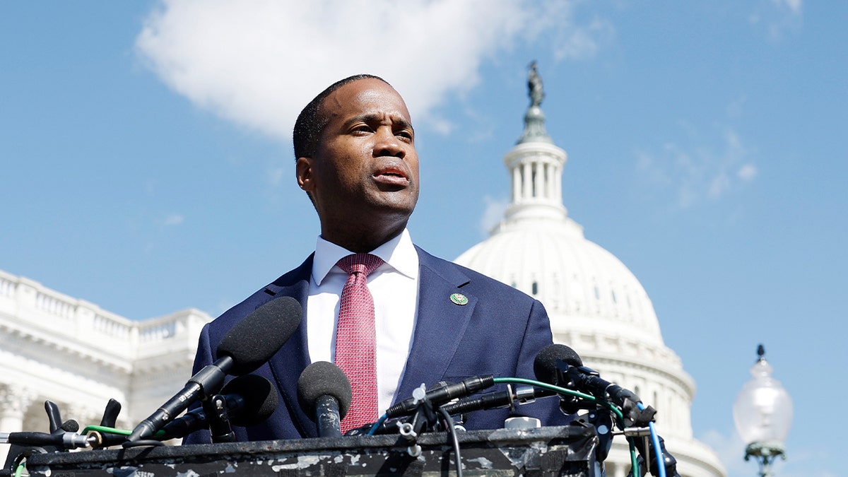 Rep. John James, R-Mich., during a news conference in Washington, D.C., on May 1.