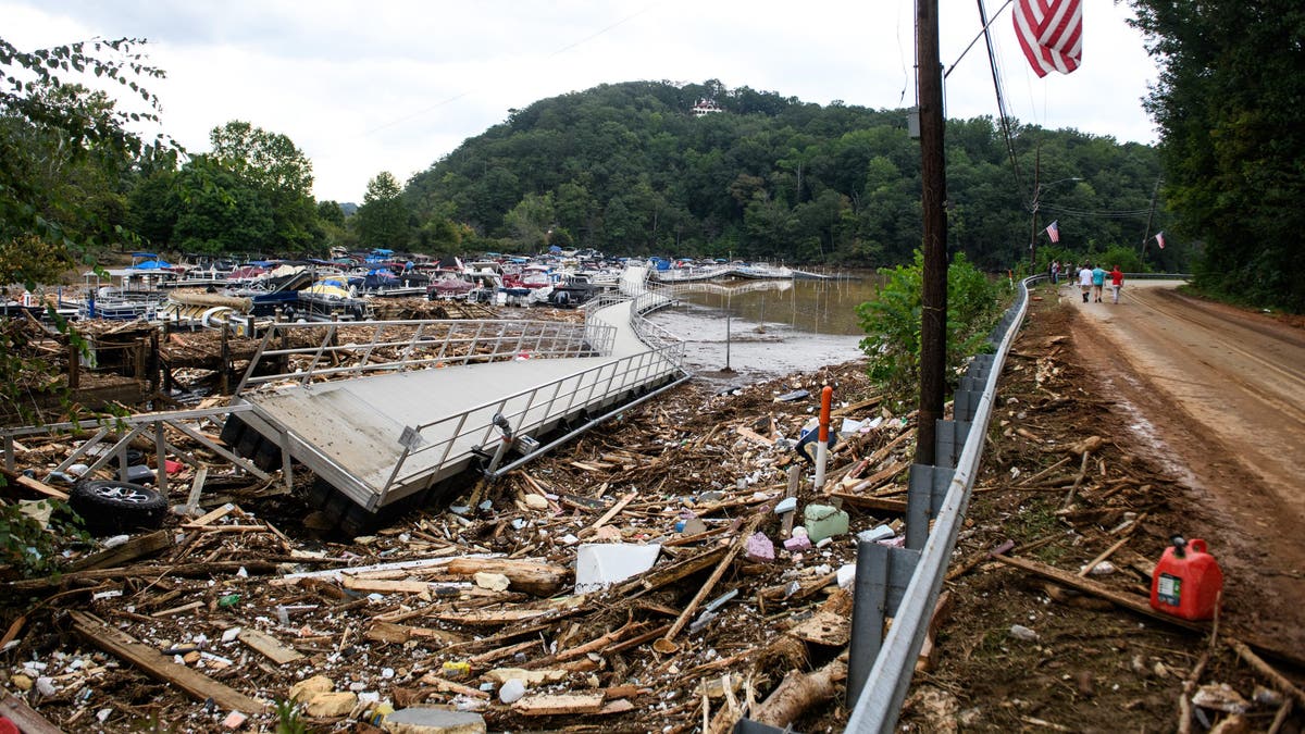 Hurricane Helene damage