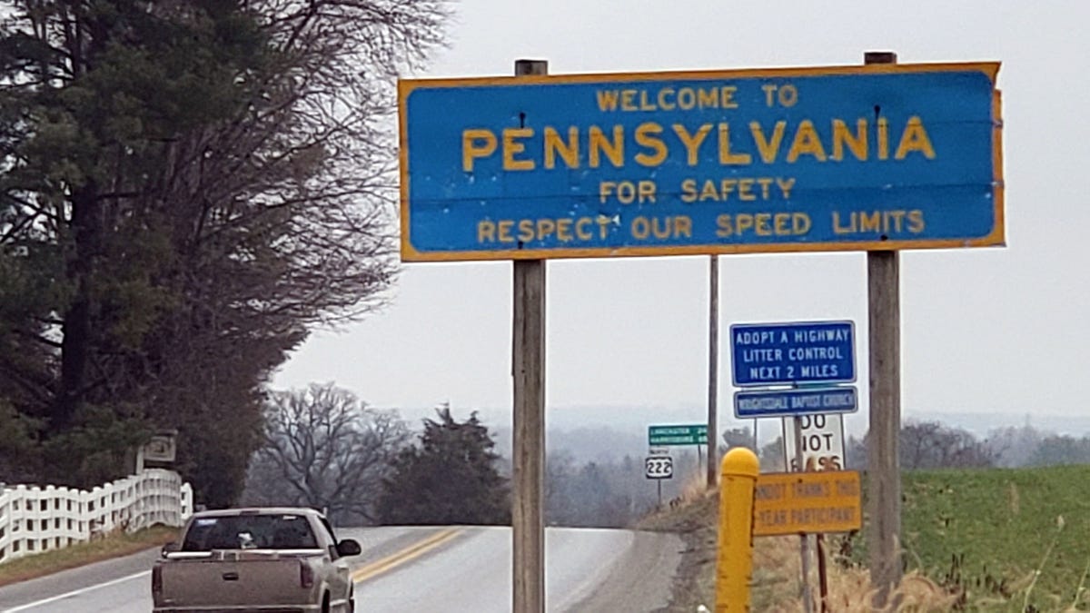 PA US222 sign 