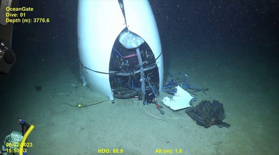 US Coast Guard releases underwater video footage of Titan submersible wreckage