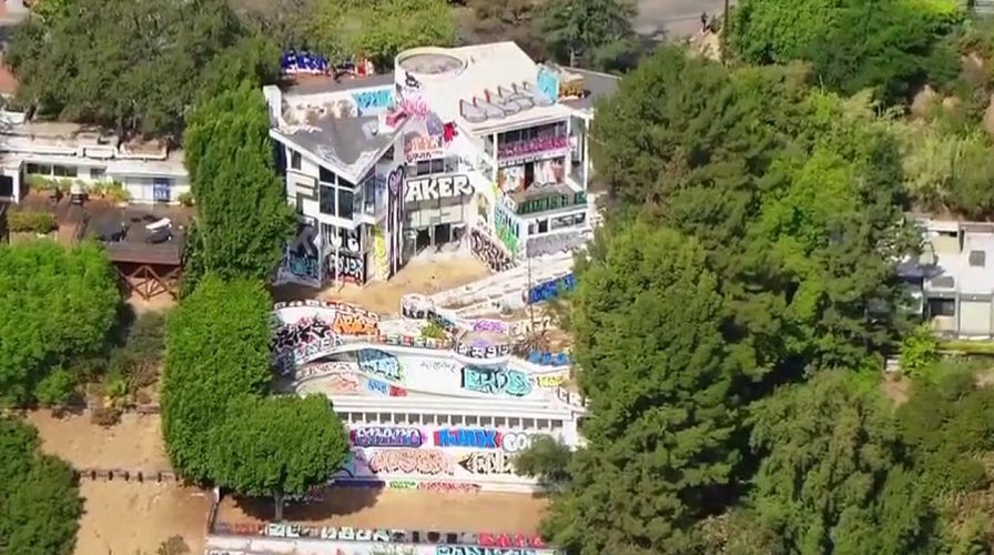 Multimillion-dollar Hollywood Hills mansion turned into eyesore by squatters, taggers