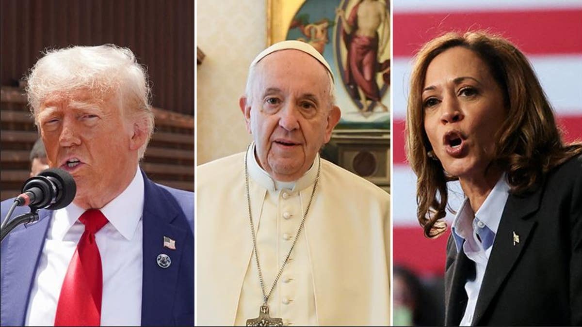 A split of Harris, Trump and the pope