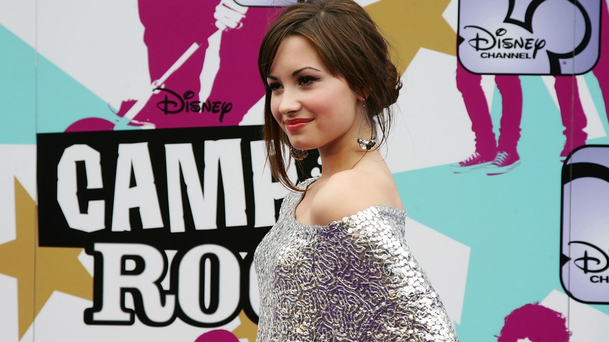 Demi Lovato at the premiere of "Camp Rock"