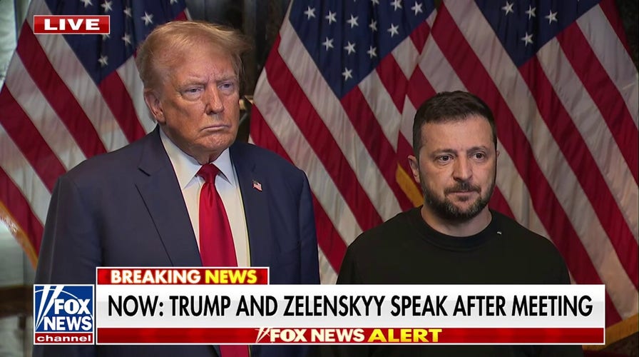 Trump, alongside Ukraine's Zelenskyy, says Russia's war needs to end