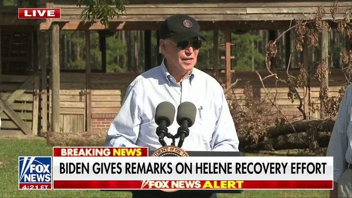 President Biden speaks to Hurricane Helene victims: ‘We see you, and we are with you’