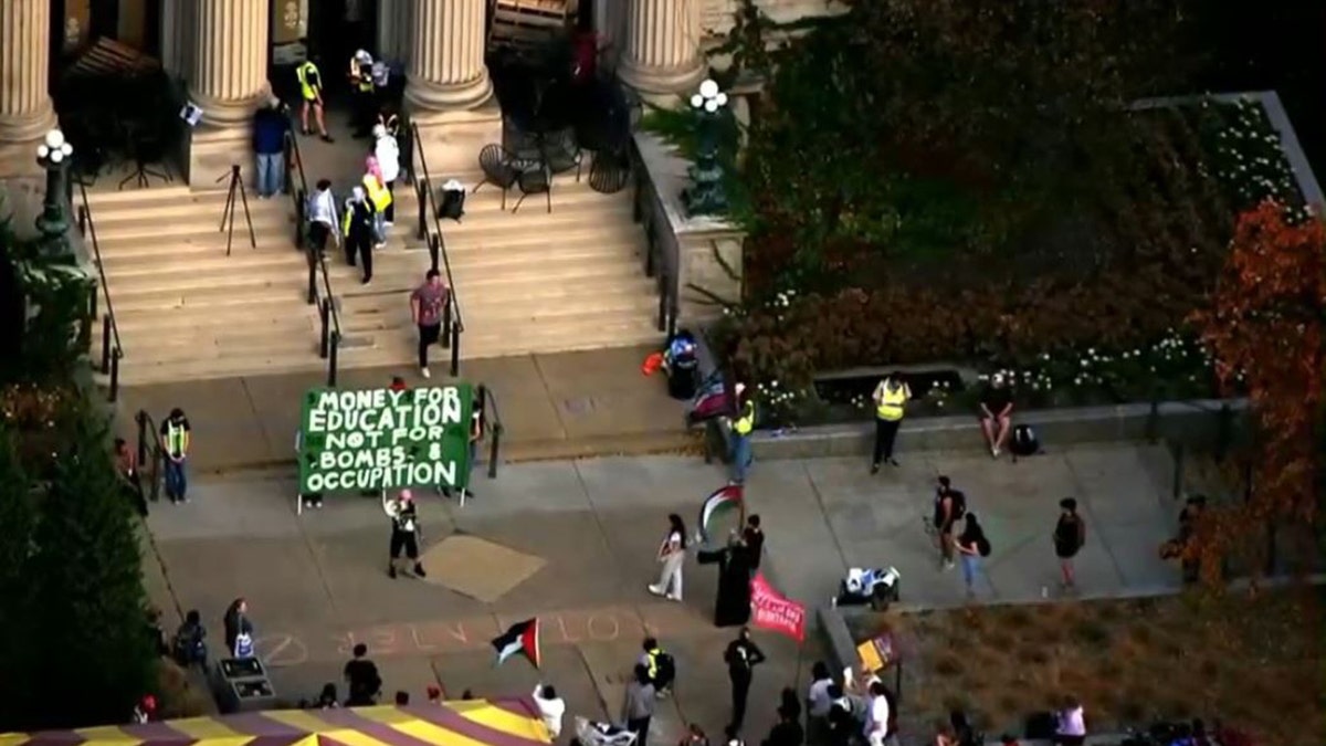 anti-Israel protesters on University of Minnesota campus