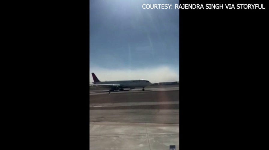 Delta plane aborts takeoff on Las Vegas runway after engine seen smoking