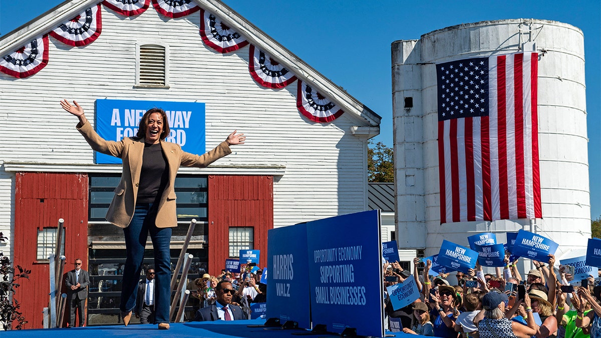 Kamala Harris at campaign event in New Hampshire