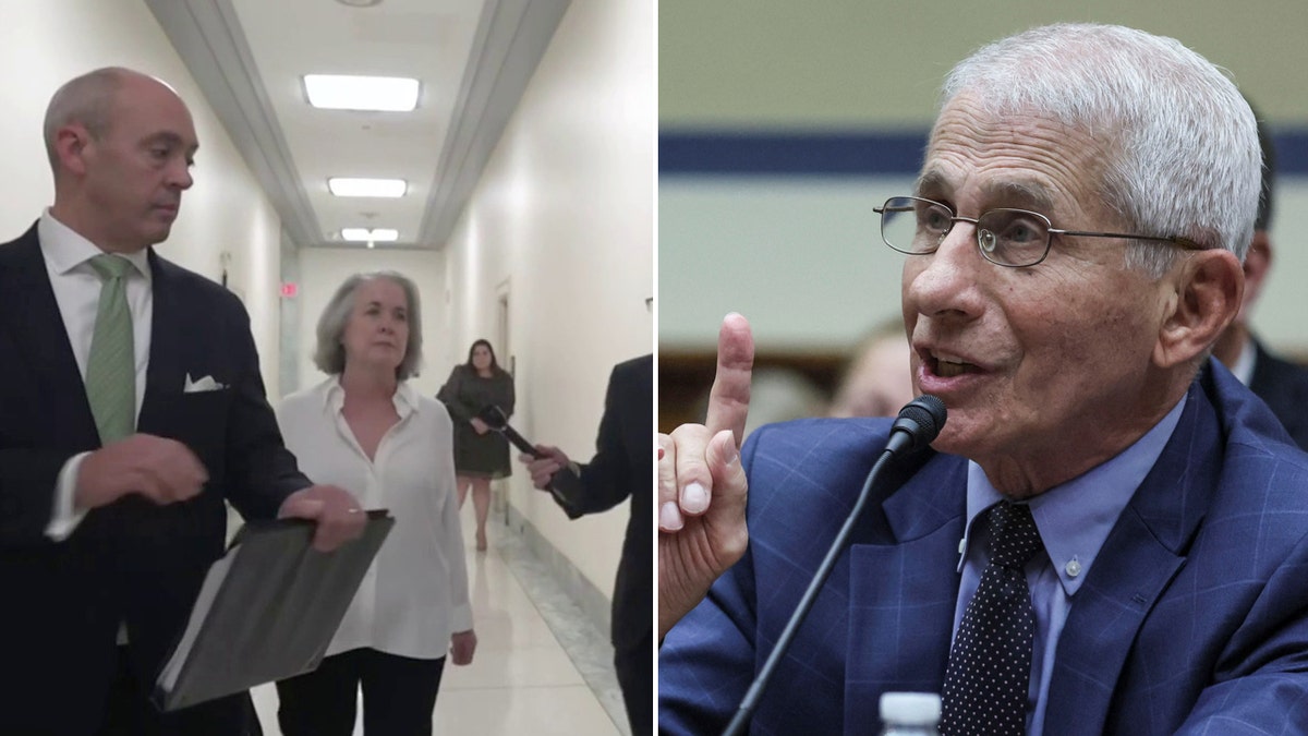 Former NIH employee Margaret Moore and Anthony Fauci