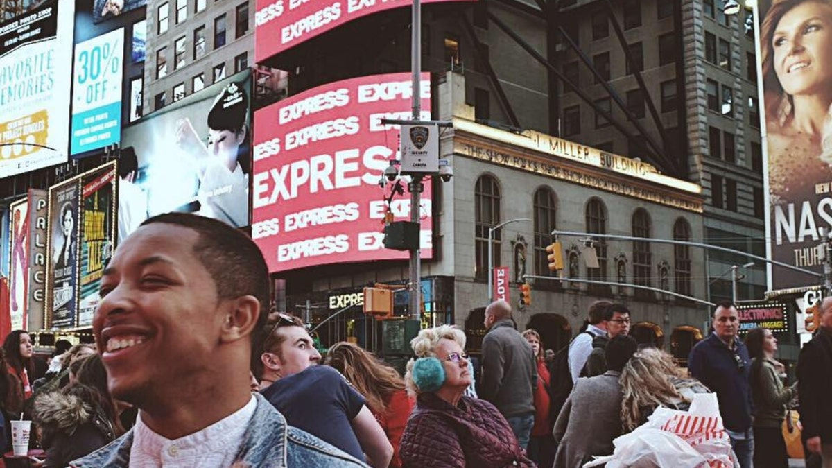 Zelig Williams in Times Square