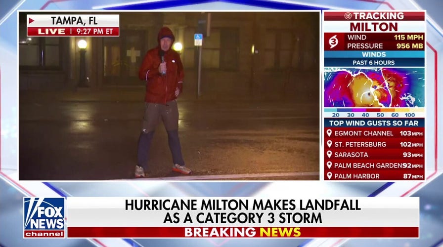 Hurricane Milton rips through Siesta Key, Fla.