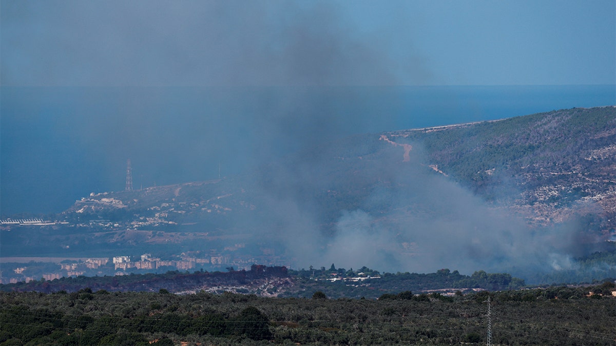 Smoke rises from northern Israel