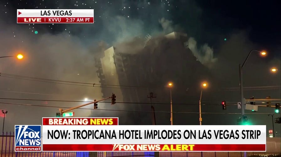 Las Vegas says goodbye to historic Tropicana hotel