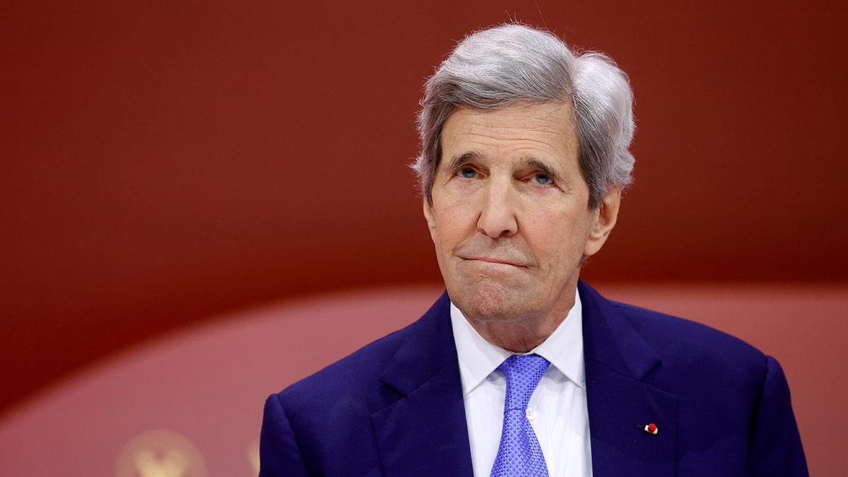 Former U.S. Secretary of State John Kerry attends the Viva Technology show at Parc des Expositions Porte de Versailles on May 23, 2024 in Paris, France. 