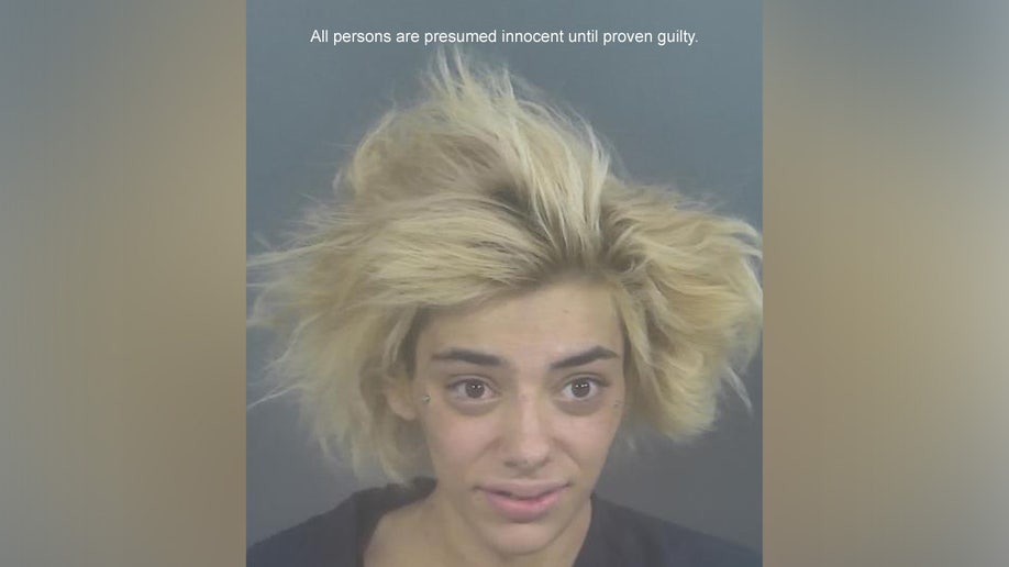 A mugshot of Megan Swaidner