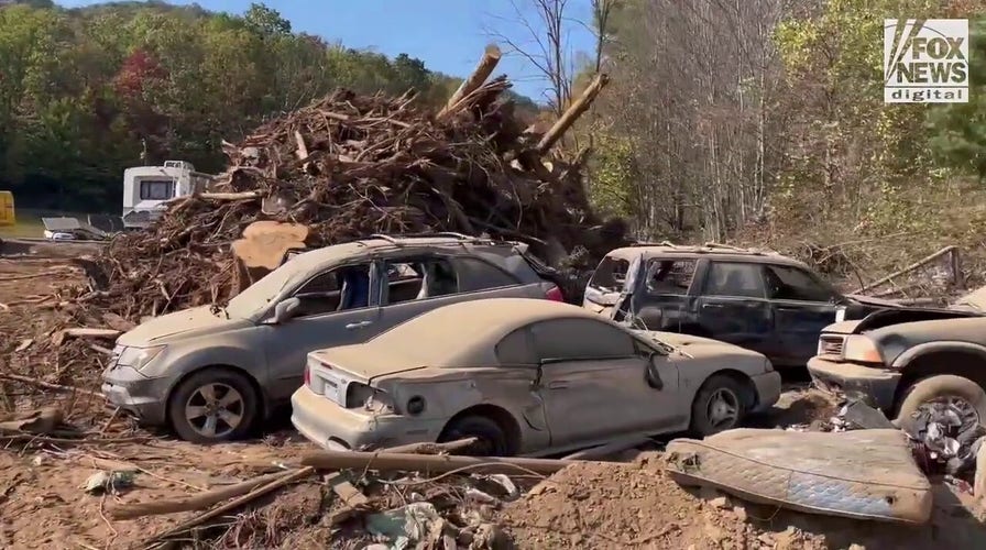 Hurricane Helene destruction seen in western North Carolina