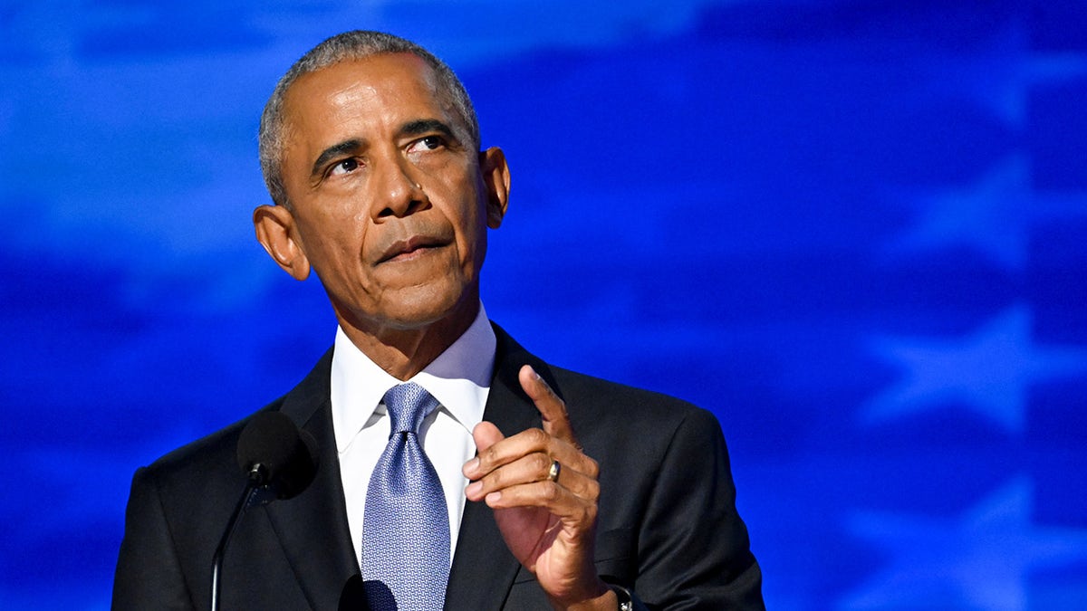 Obama on DNC stage