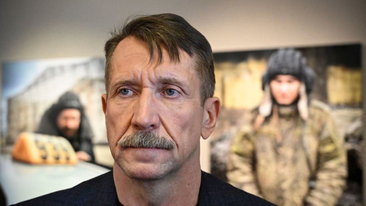 Member of the Liberal Democratic Party of Russia (LDPR) Viktor Bout poses during the opening of an art exhibition in Moscow on March 7, 20213. Bout was serving a 25-year sentence in a U.S. prison when he was exchanged in Abu Dhabi for American basketball star Brittney Griner.