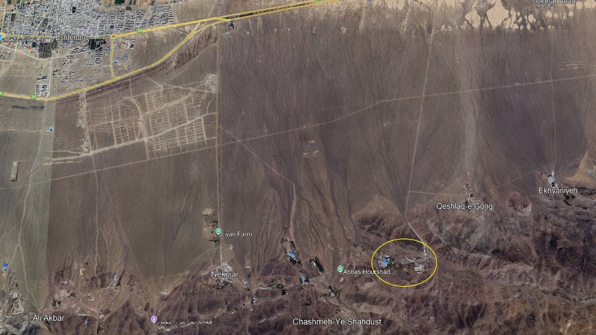 The Shahid Soltani Garrison is in a remote mountainous area outside Eshtehard, Iran. 