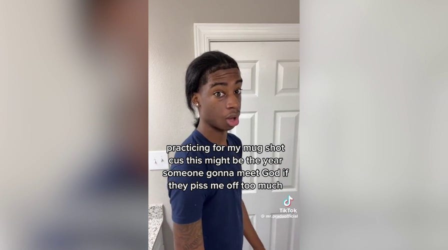 TikTok star and suspect connected to homicide seen in video captioned 'practicing for my mug shot'