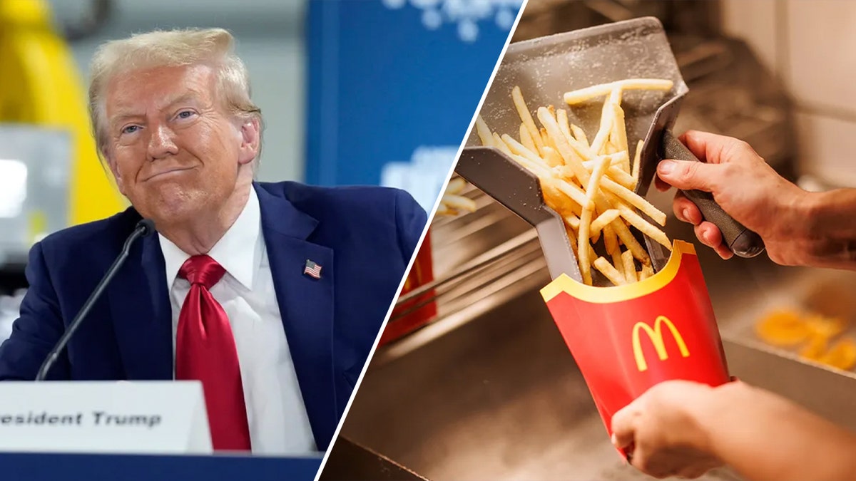 former President Donald Trump and McDonald's french fries