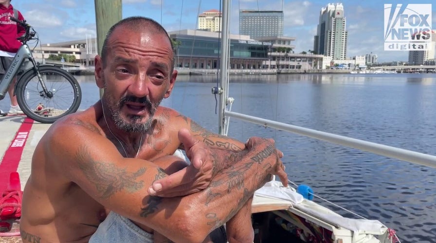 Viral Florida man Lieutenant Dan explains how he survived Hurricane Milton in boat