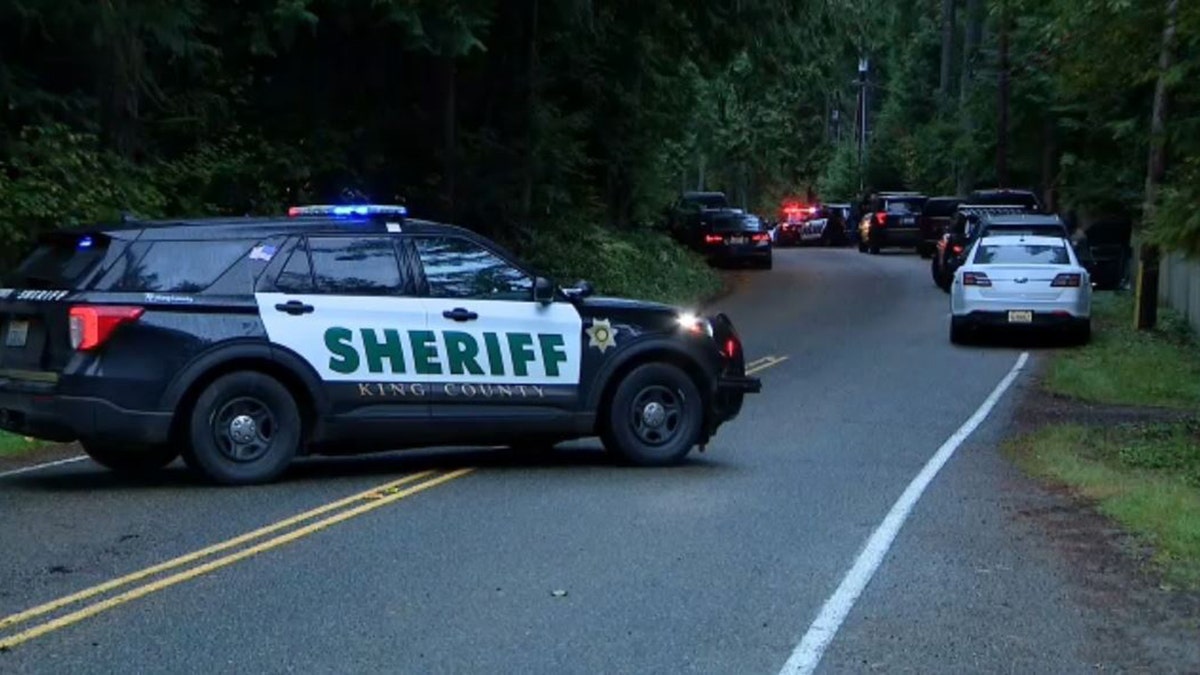 sheriffs vehicles at scene