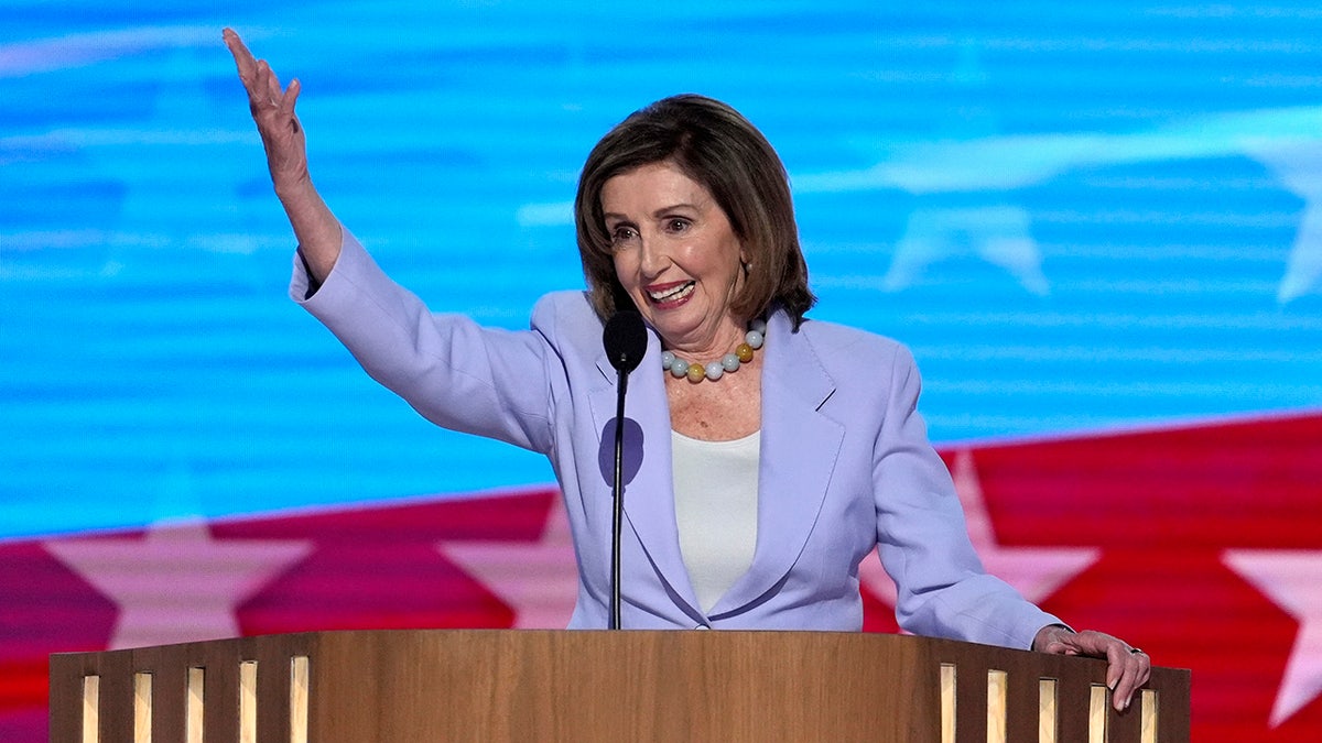 Nancy Pelosi, D-CA, speaks during the Democratic National