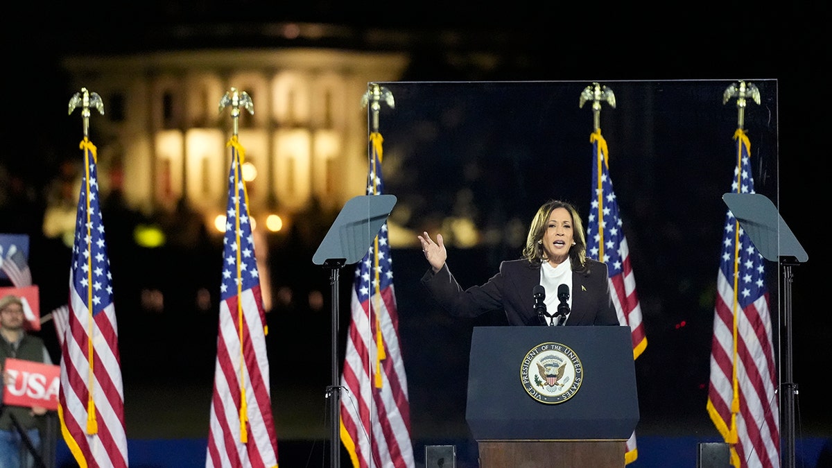 Harris speaks in Washington, D.C.