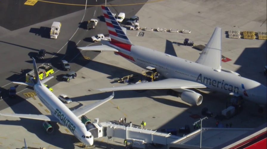 Planes clip wings at Boston's Logan International Airport