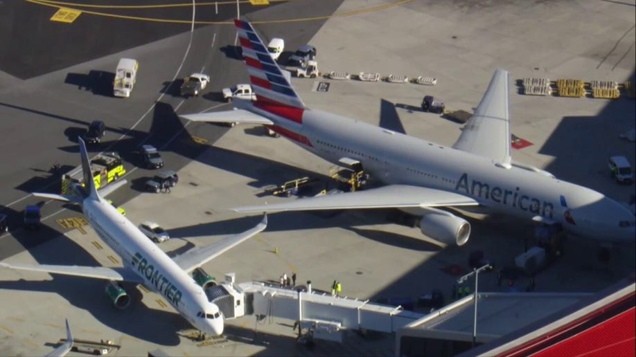 Two planes clipped wings at Logan International Airport in Boston