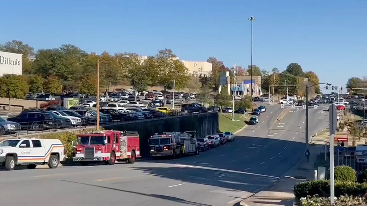 Police outside mall