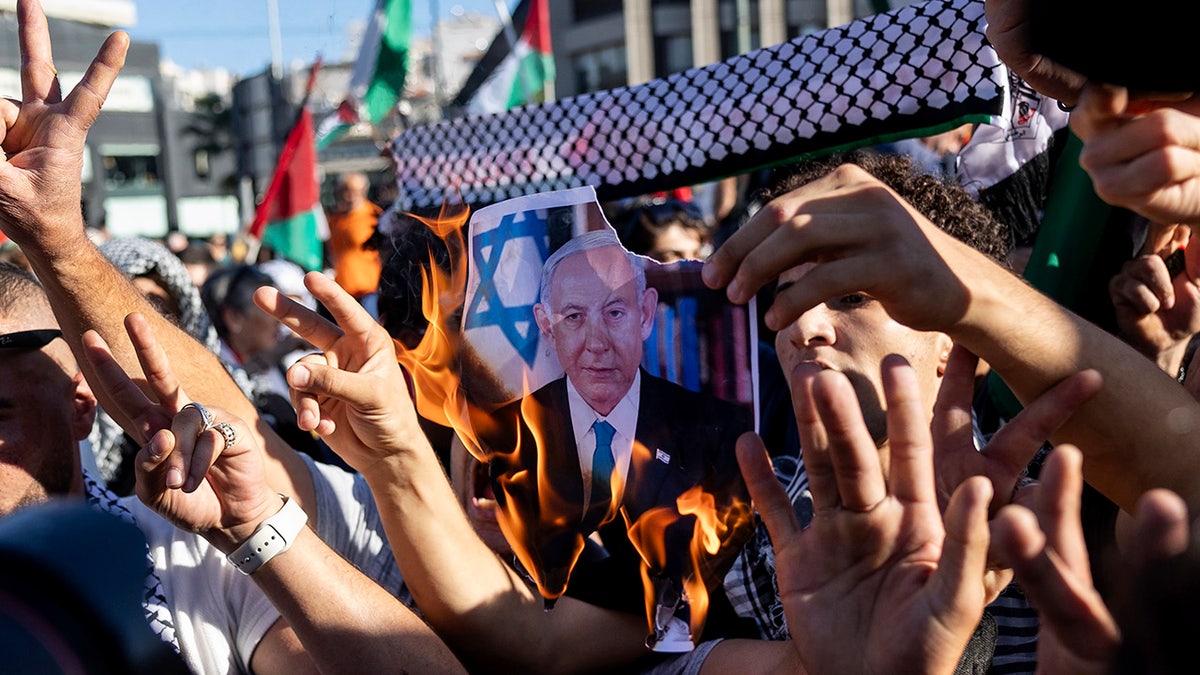 Anti-Israel protesters in Greece