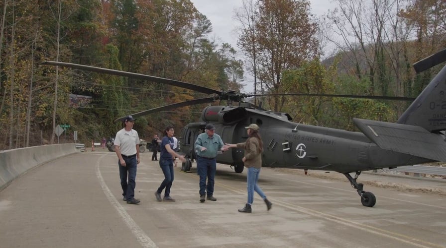 Gov. Kristi Noem joins Rev. Franklin Graham of Samaritan's Purse to airlift warm clothing to Helene survivors in North Carolina