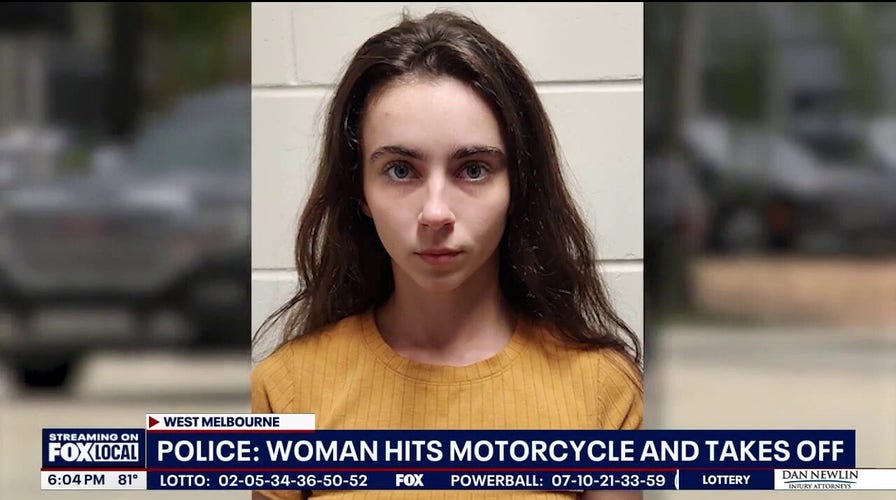 Florida woman drives off with motorcycle stuck under her car after hitting rider: police