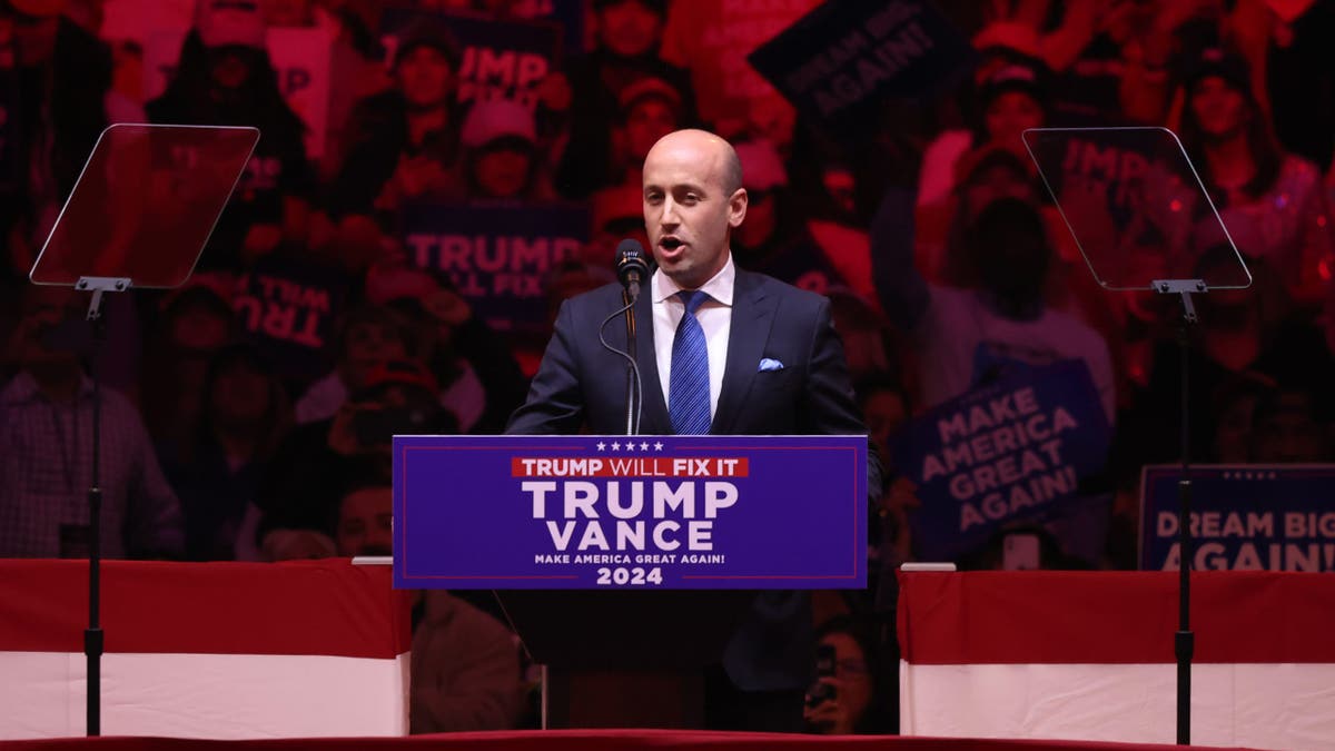 Miller at Trump MSG rally