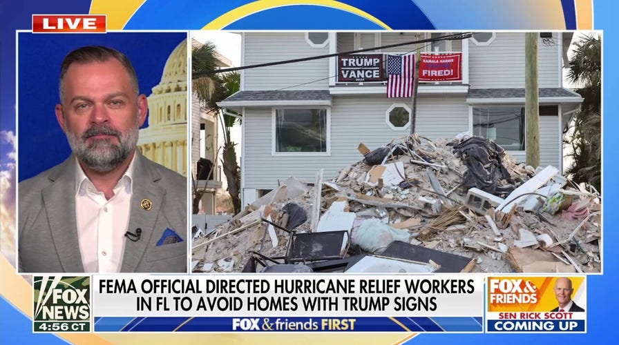 FEMA under fire after official told Florida hurricane relief workers to skip homes with Trump signs