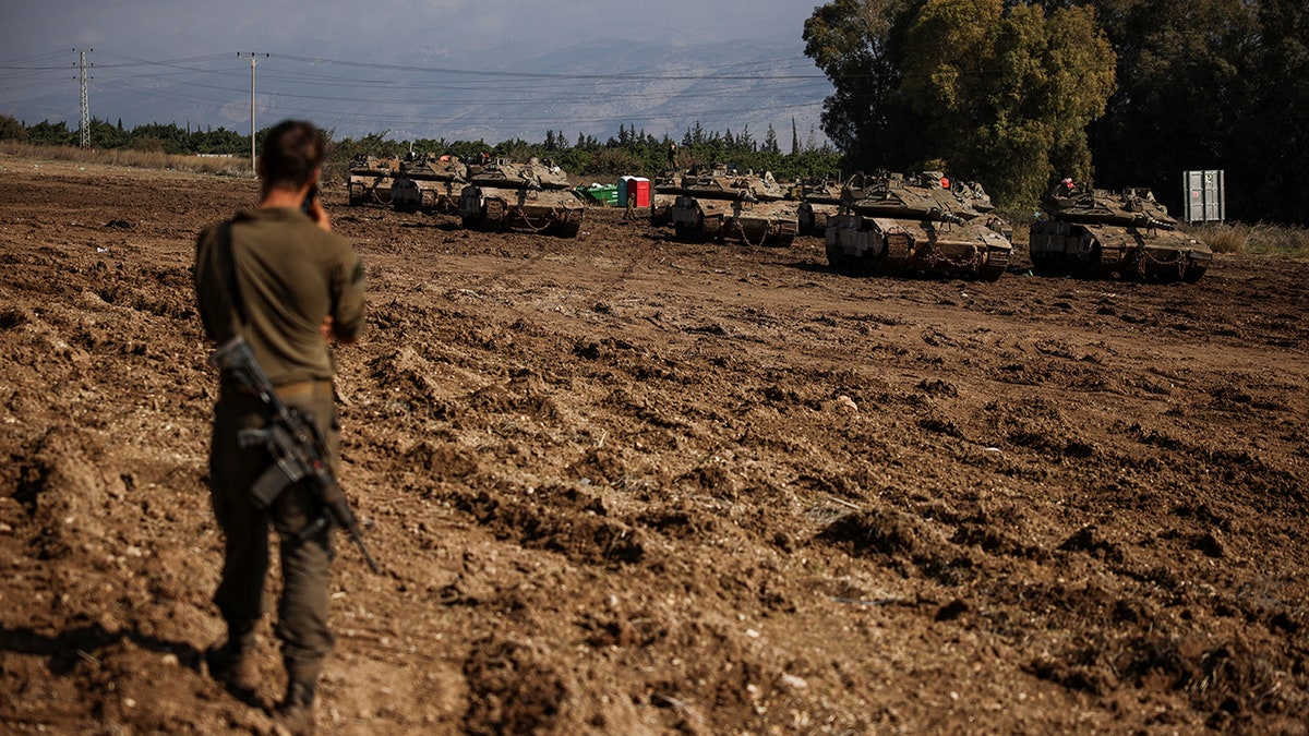 Israeli military near Lebanon