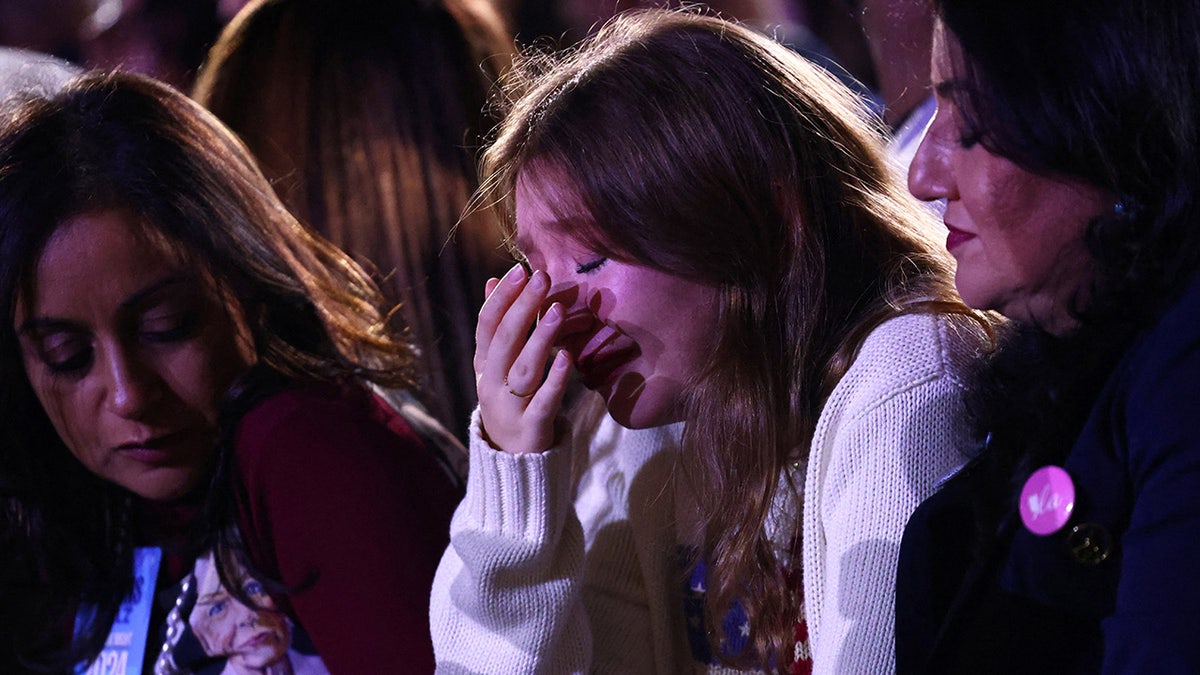 Harris supporter on election night