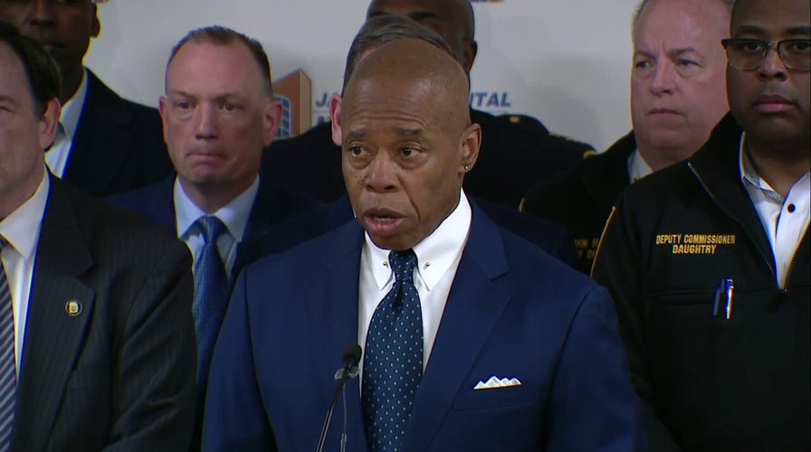 NYC Mayor Adams speaks after officer shot in Queens