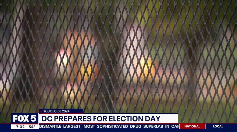 Fences, security measures in place in DC ahead of election day