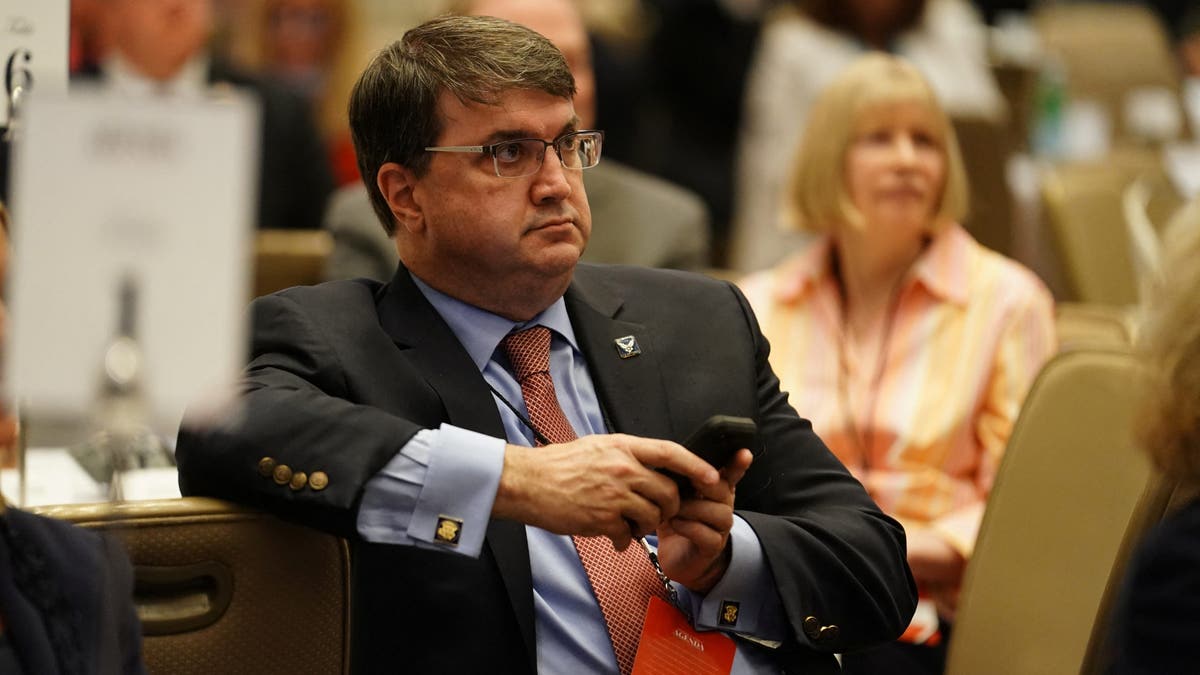 Robert Wilkie, former United States Secretary of Veterans Affairs, listens at the America First Policy Institute America First Agenda Summit 