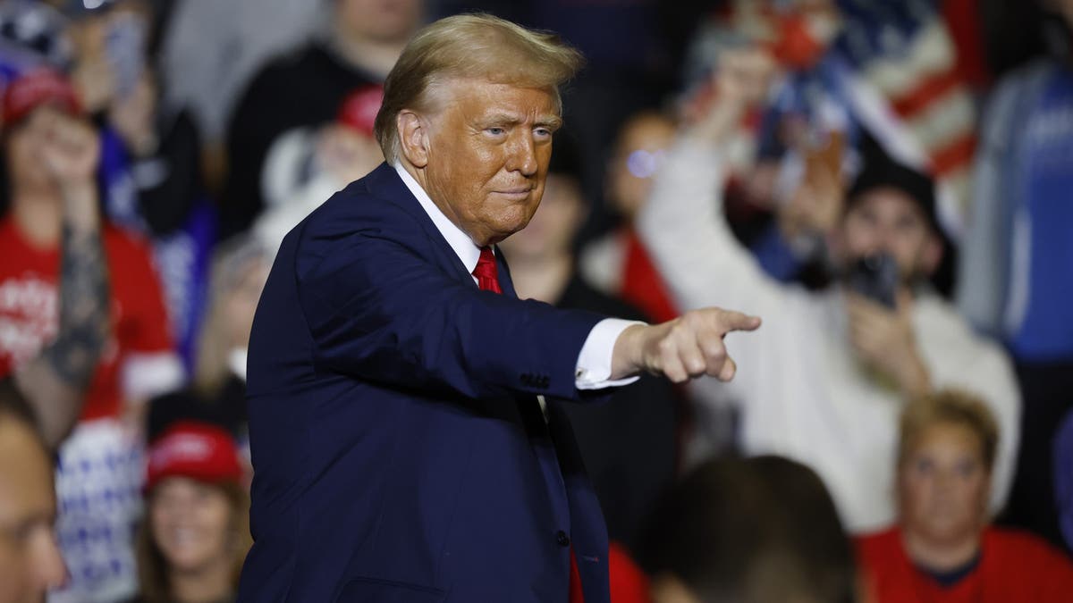 Republican presidential nominee Donald Trump is shown at a campaign rally on Oct. 29, 2024, in Allentown, Pa. (Chip Somodevilla/Getty Images)